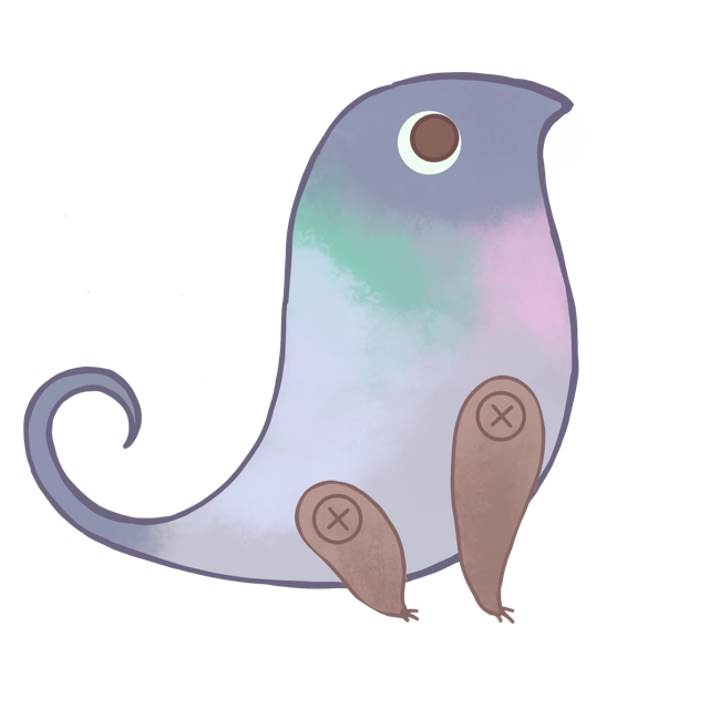 はいロボのイラスト。ハト型ロボ